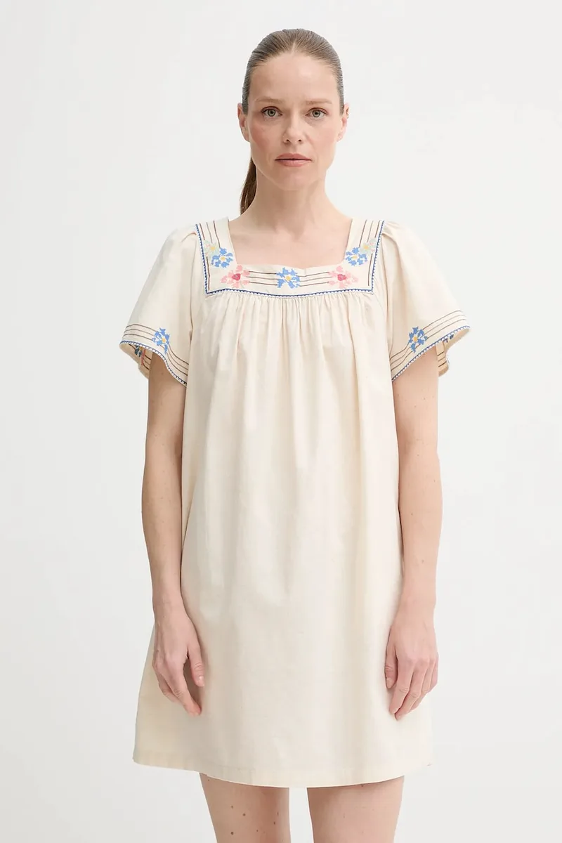 Φόρεμα από λινό μείγμα Levi's AMBRE BABYDOLL DRESS