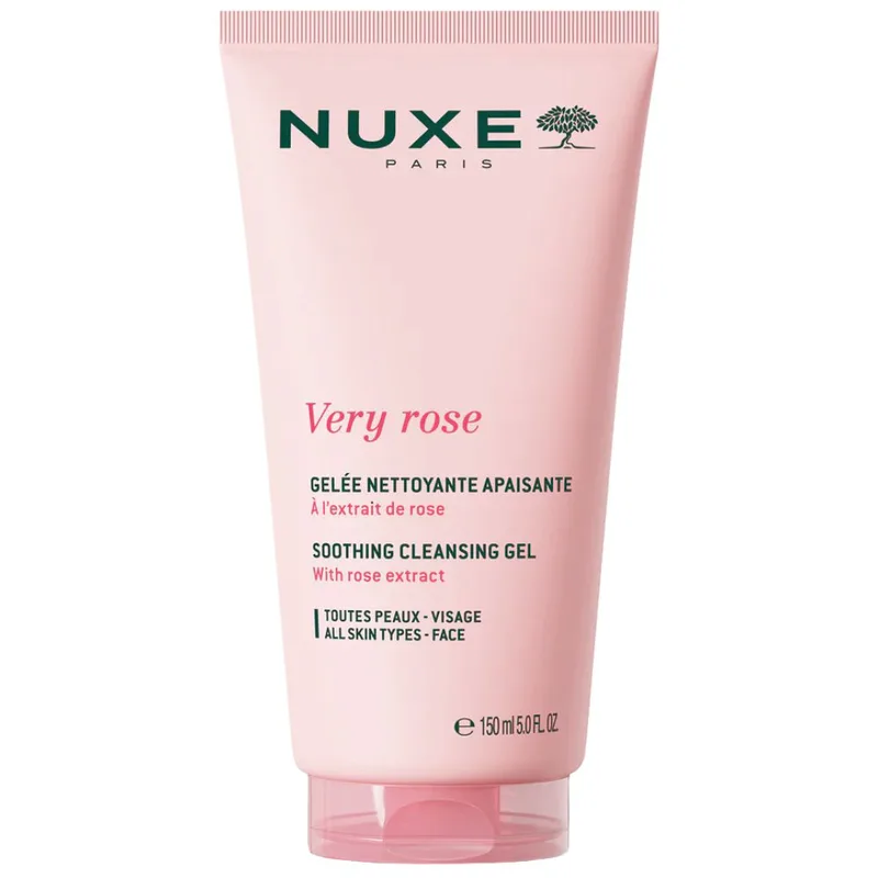 Nuxe Very Rose Soothing Cleansing Face Gel Απαλό Τζέλ Καθαρισμού με Εκχύλισμα Ρόδου για Κάθε Τύπο Επιδερμίδας 150ml