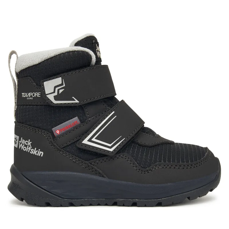 Μπότες Χιονιού Jack Wolfskin Polar Bear B Texapore Mid VC K A62144 Μαύρο
