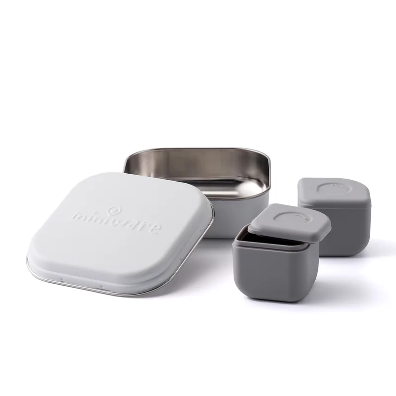 Φαγητοδοχεία (Σετ 3τμχ) Miniware Des 15 Γκρι