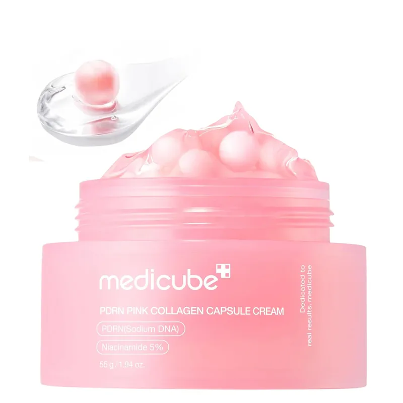 PDRN Ροζ Collagen Capsule Cream - Κρέμα με Κάψουλες PDRN & Κολλαγόνου για Λάμψη & Ομοιόμορφο Τόνο
