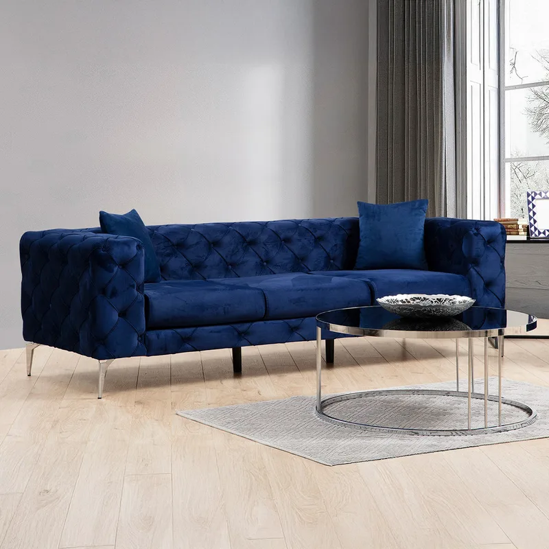 Τριθέσιος Καναπές Como - Navy Blue 569Hln1129 (27x70x90)