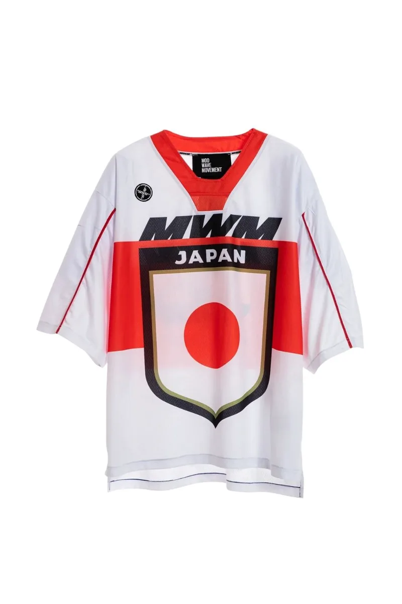 MOD WAVE MOVEMENT Oversized Unisex Jersey - Λευκό-MW092020423-WHITE