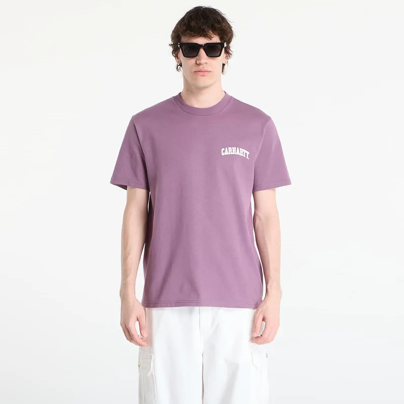 T-shirt Carhartt WIP S/S University Script T-Shirt UNISEX Phlox/ White XS