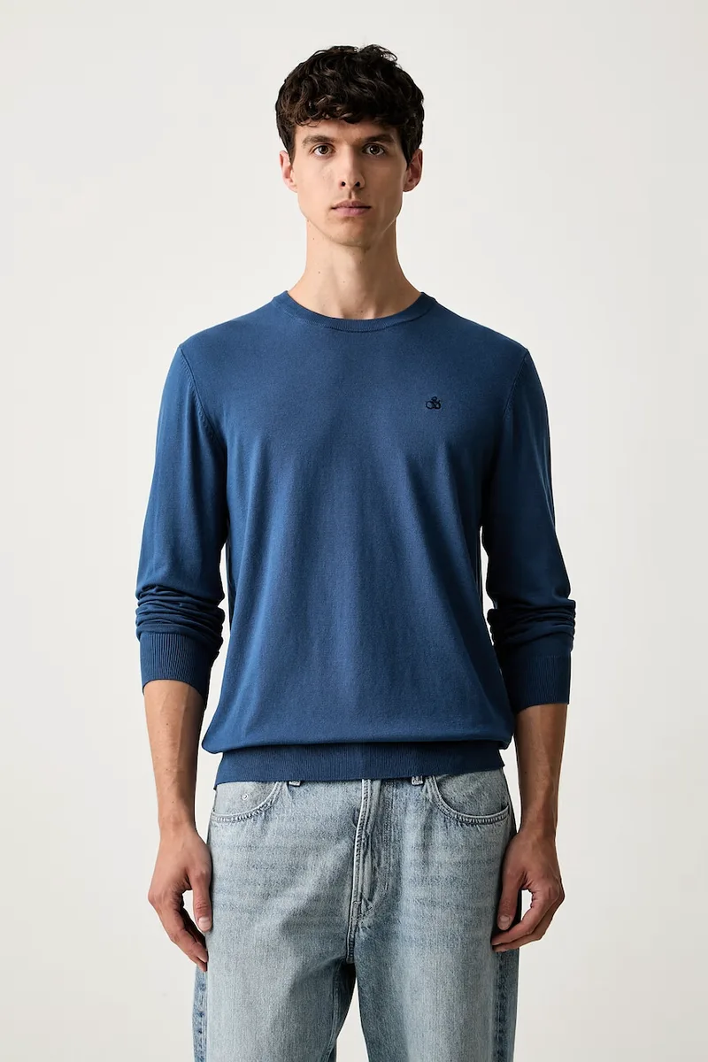 Scotch & Soda πουλόβερ ανδρικό με βισκόζη