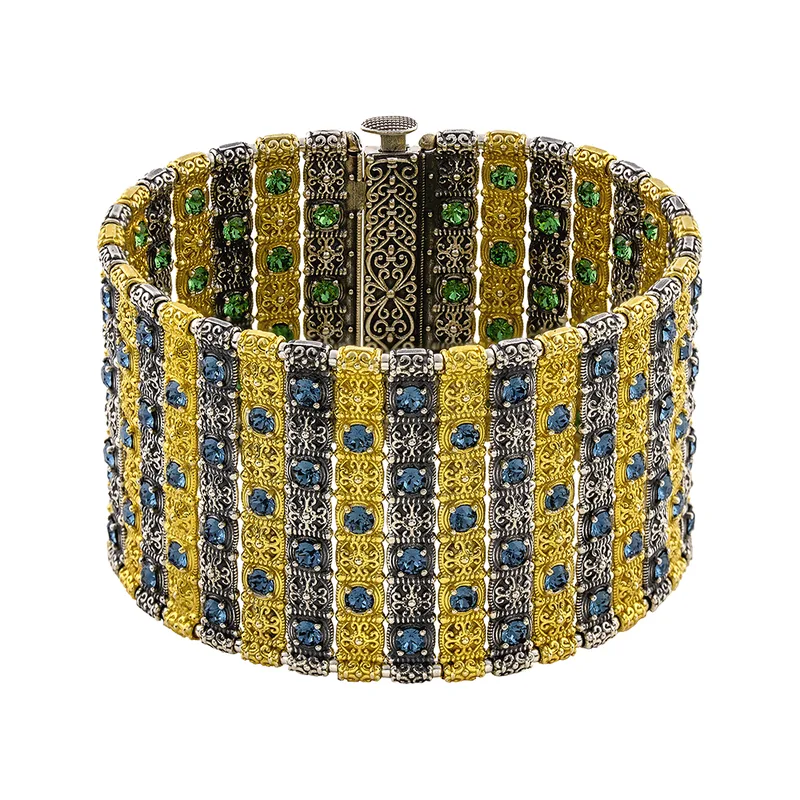 DIMITRIOS Γυναικείο Βραχιόλι Διπλής Όψεως Με Πέτρες Swarovski Από Ασήμι B169