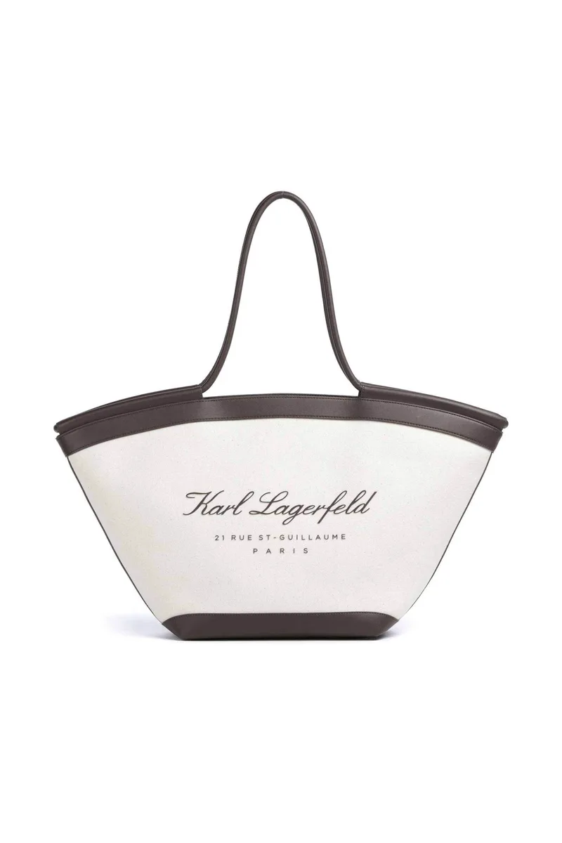 Karl Lagerfeld γυναικεία τσάντα ώμου "Hotel Karl Large" - B1W46069 Εκρού