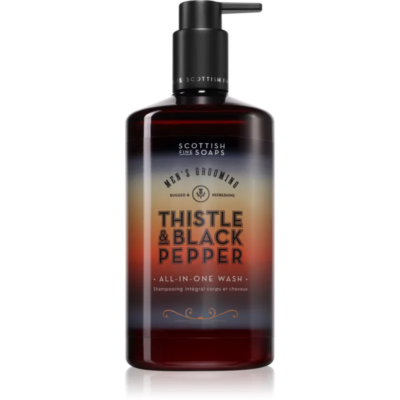 Scottish Fine Soaps Thistle & Black Pepper σαπούνι Για πρόσωπο, σώμα και μαλλιά 500 ml
