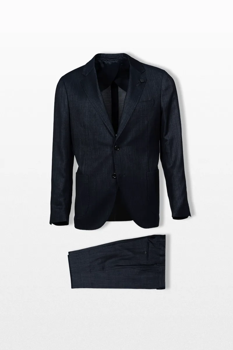 LARDINI Ανδρικό Μπλε Single Breasted Blazer