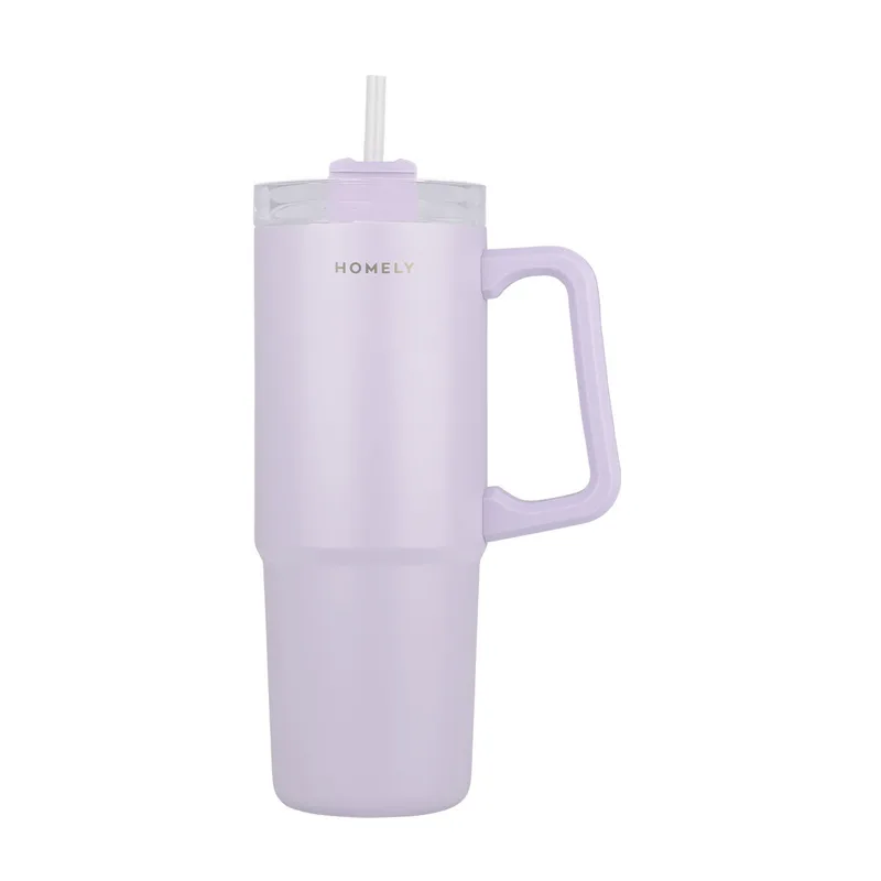 ΘΕΡΜΟΣ STRAW TUMBLER HOMELY 900ml LAVENDER FOG