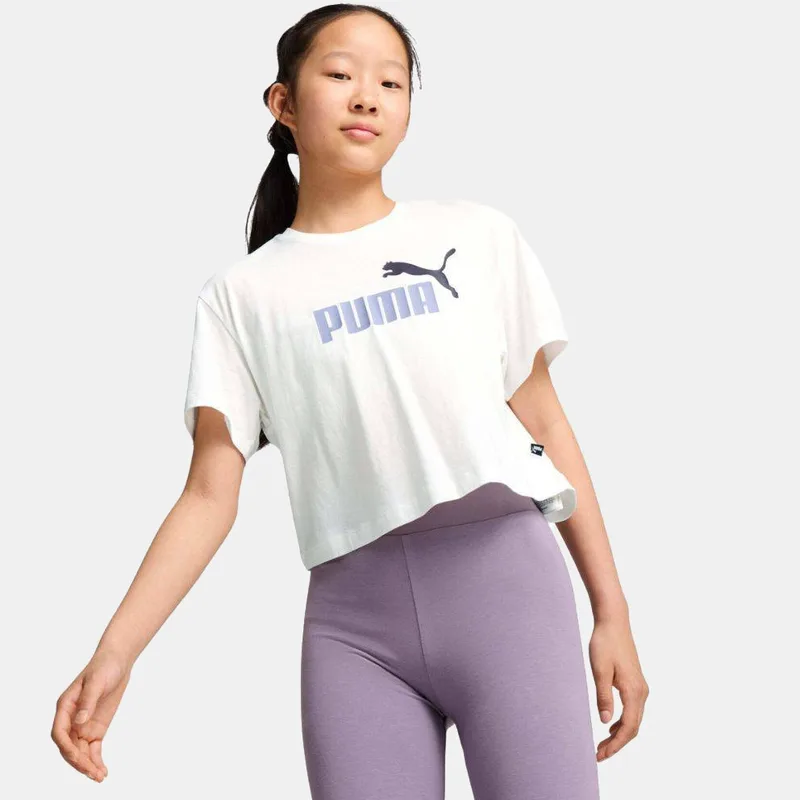 Puma Girls Logo Cropped Tee (9000193721_79623)