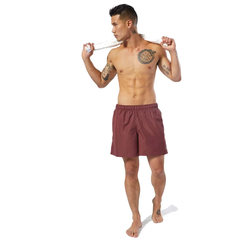 BEACHWEAR BASIC BOXER SHORTS ΚΟΚΚΙΝΟ