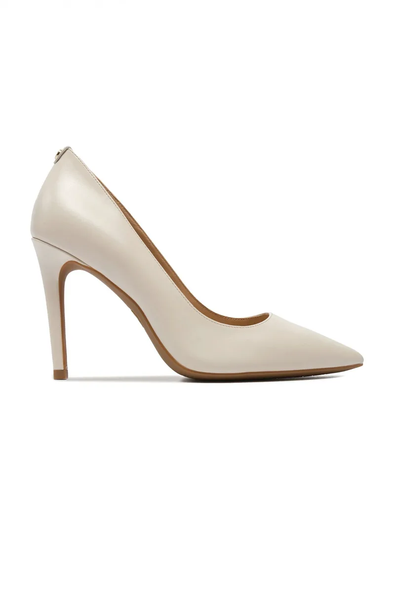 MICHAEL KORS ΠΑΠΟΥΤΣΙΑ ΓΟΒEΣ ALINA FLEX HIGH PUMP LOGO ΚΡΕΜ
