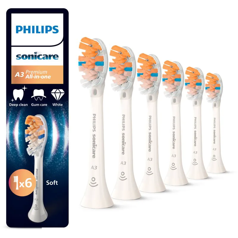 Philips Sonicare Premium All-in-One HX9096/87 ανταλλακτική κεφαλή για οδοντόβουρτσα White 6 τμχ