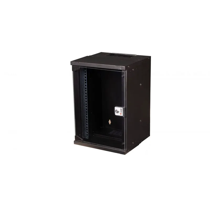 Equip Wandgehäuse 10" 09U 300x300mm Με Γυάλινη Πόρτα Μαύρο