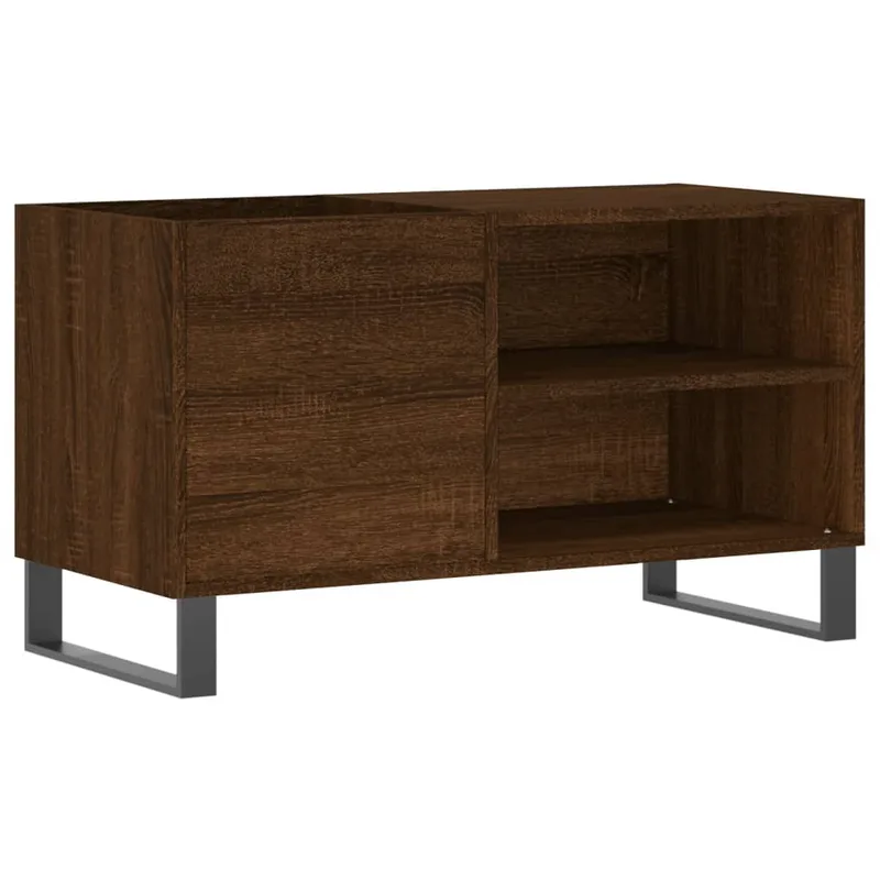vidaXL Δισκοθήκη Καφέ Δρυς 85 x 38 x 48 εκ. από Επεξεργασμένο Ξύλο
