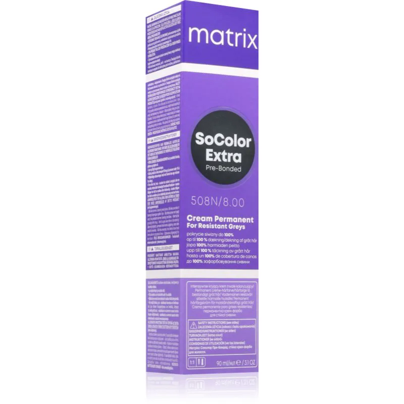 Matrix SoColor Extra Pre-Bonded μόνιμη βαφή μαλλιών απόχρωση 508N 90 ml