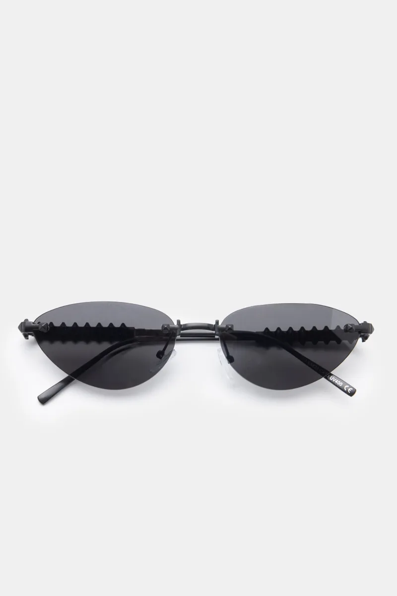 Γυαλιά Ηλιού Cat-Eye Fashion - Μαύρο