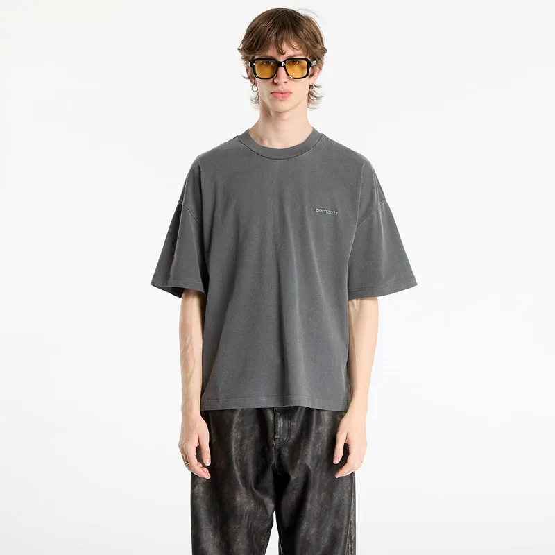 T-shirt Carhartt WIP S/S Benton T-Shirt UNISEX Graphite Garment Dyed XS