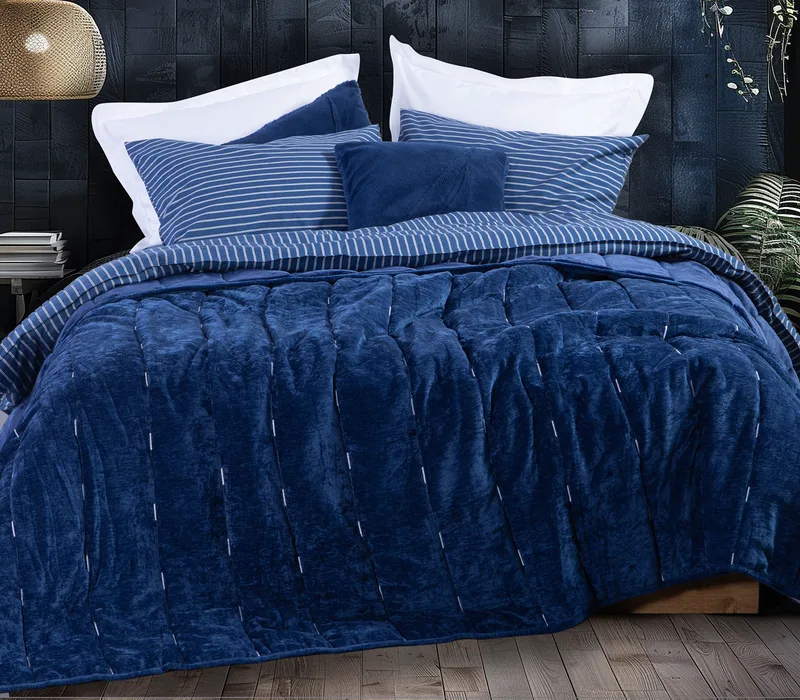 Κουβερτοπάπλωμα Υπέρδιπλο Nef-Nef Nau Coast True Navy 240x220