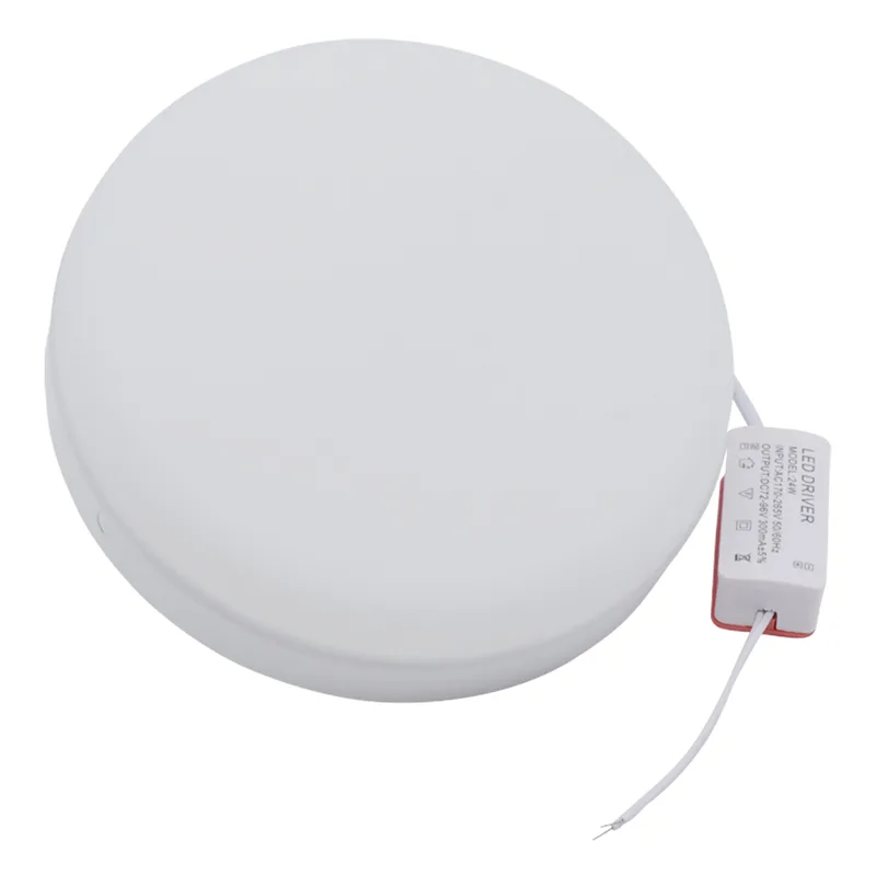 Εξωτερικό Πλαστικό LED Panel 24W Χωρίς Πλαίσιο με Ψυχρό Λευκό Φως Φ17xY4cm