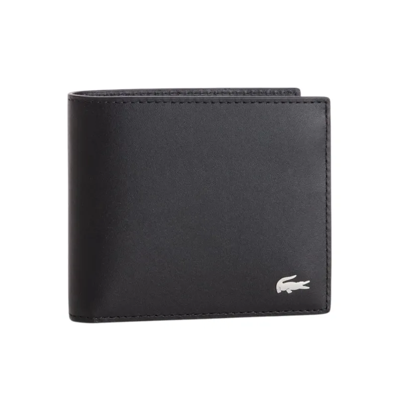 Lacoste Ανδρικό Δερμάτινο Πορτοφόλι Fitzgerald NH1112FG-000 Μαύρο