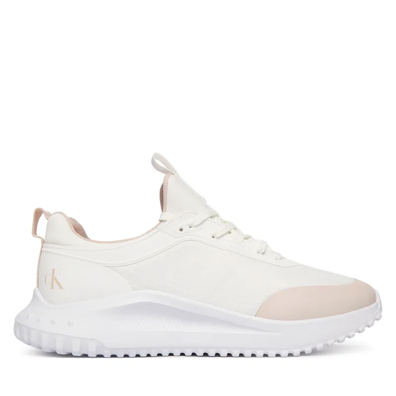 Αθλητικά Calvin Klein Jeans Eva Runner Laceup Sock Mat Mix YW0YW02064 Λευκό