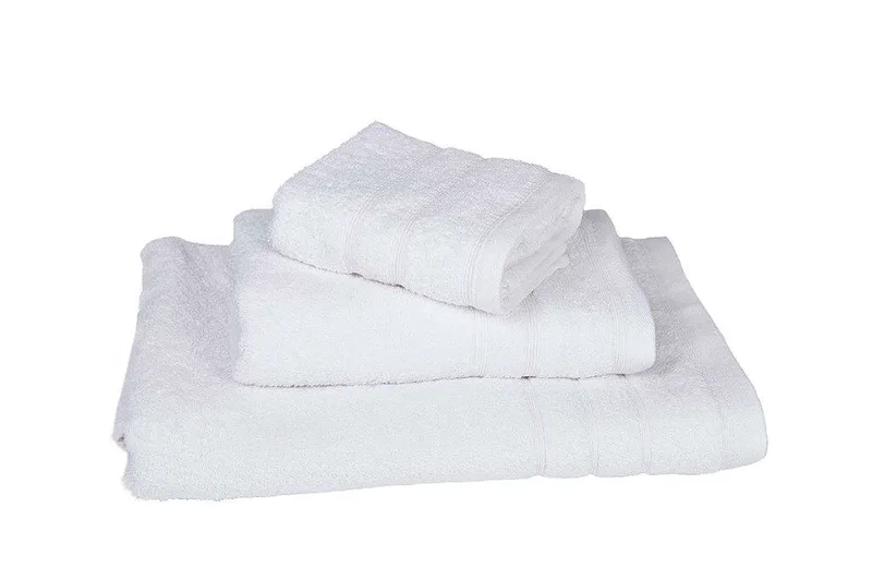 Πετσέτα Βαμβακερή Σώματος 70x140εκ. White 7311198-7 (Ύφασμα: Βαμβάκι 100%, Χρώμα: Λευκό) - KOMVOS HOME - 7311198-7