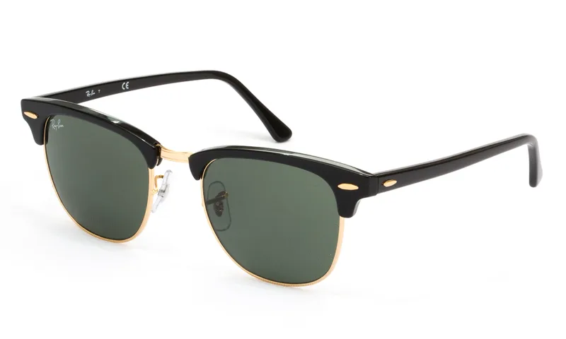 RAY BAN ΓΥΑΛΙΑ ΗΛΙΟΥ RAY BAN CLUBMASTER 3016 W0365 5121 3016 ΜαύροΧρυσό
