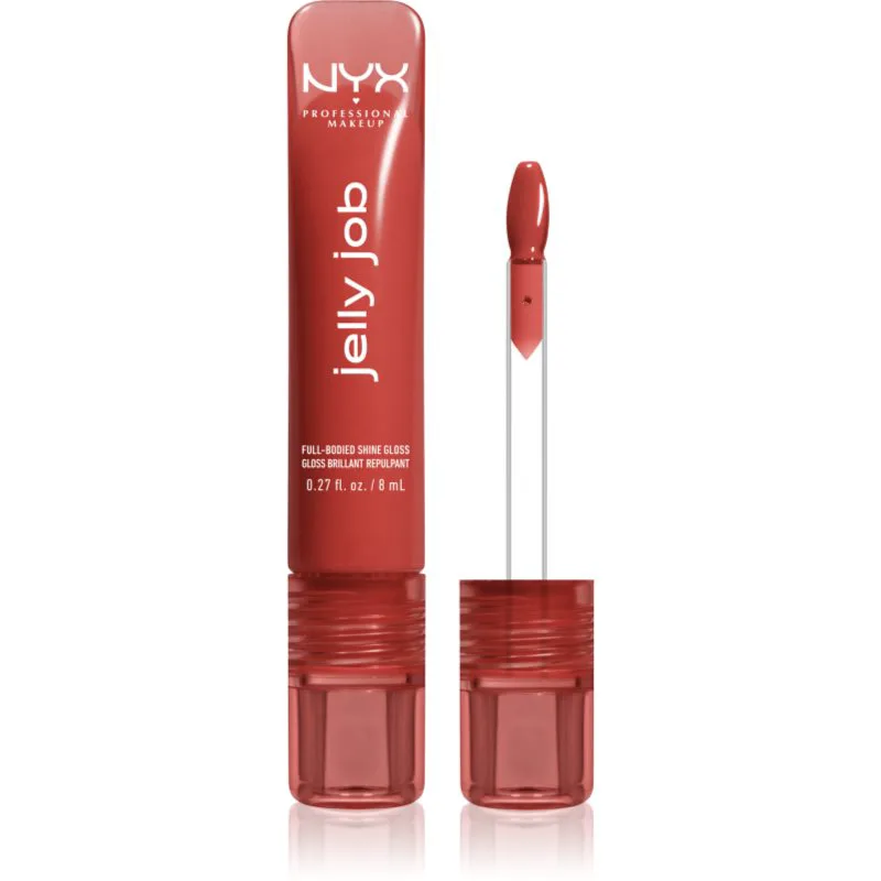 NYX Professional Makeup Jelly Job λαμπερό λιπ γκλος για αύξηση του αποτελέσματος απόχρωση Jelly Filled 7.5 ml