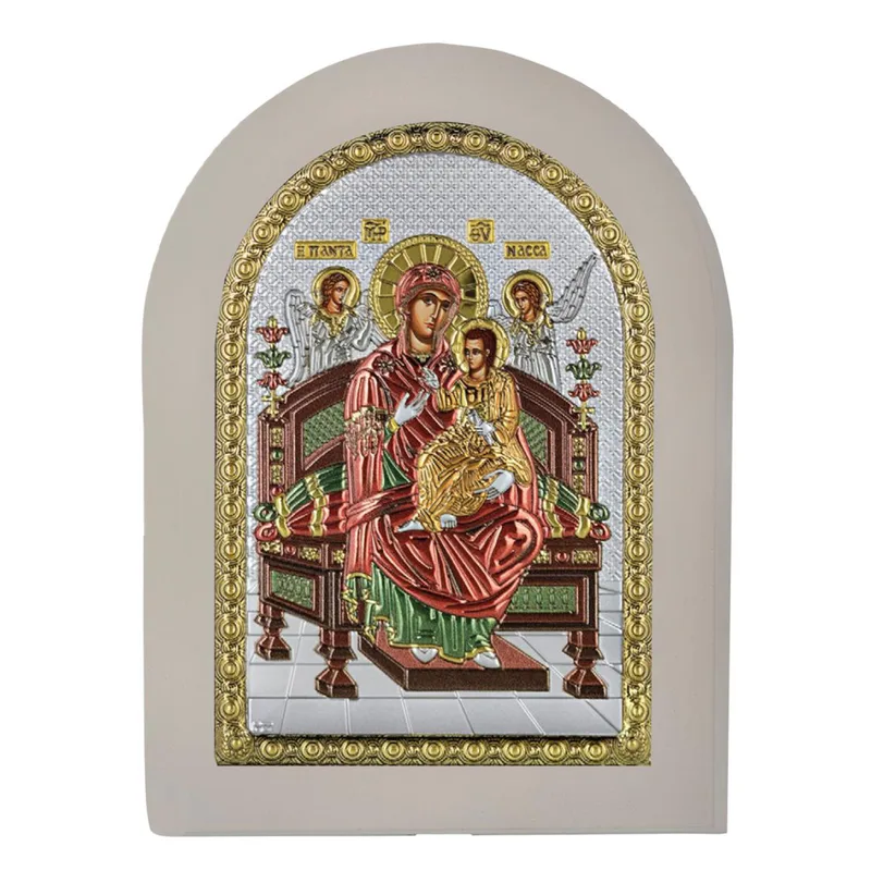 Ασημένια Εικόνα Παναγία η Παντανάσσα MA-E1137-X-WC