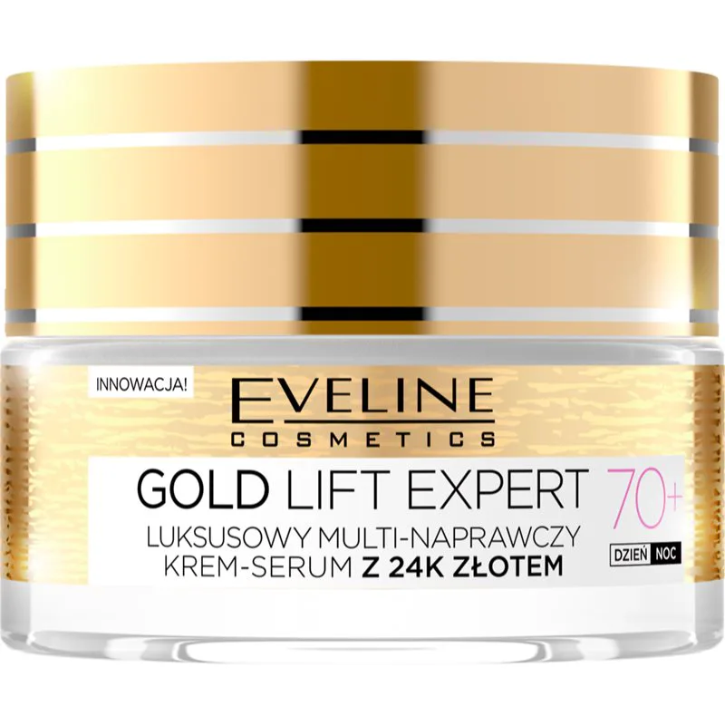 Eveline Cosmetics Χρυσό Lift Expert συσφικτική κρέμα με χρυσό 70+ 50 ml