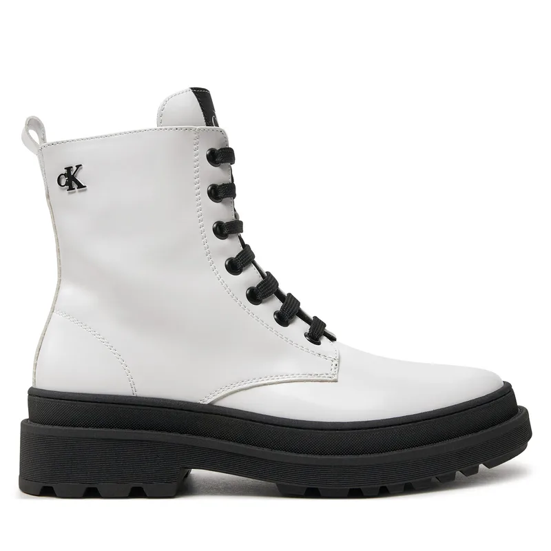 Ορειβατικά παπούτσια Calvin Klein Jeans Lace-Up Bootie V4A5-81031-1453 S Λευκό