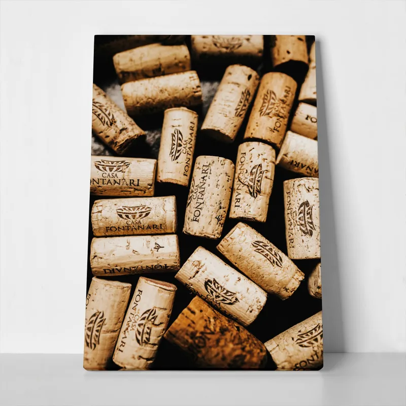Πίνακας σε Καμβά RUSTIC FARMHOUSE CORKS