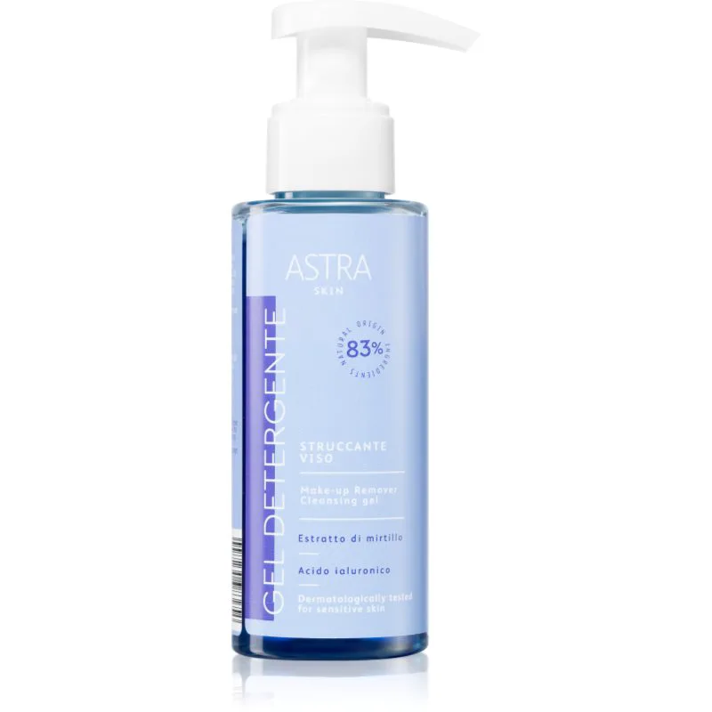 Astra Make-up Skin απαλό καθαριστικό τζελ για όλους τους τύπους επιδερμίδας 100 ml