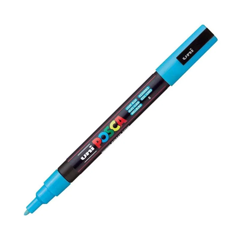 Μαρκαδόρος Posca Fine PC-3M Light Blue 1.3mm Uni-Ball