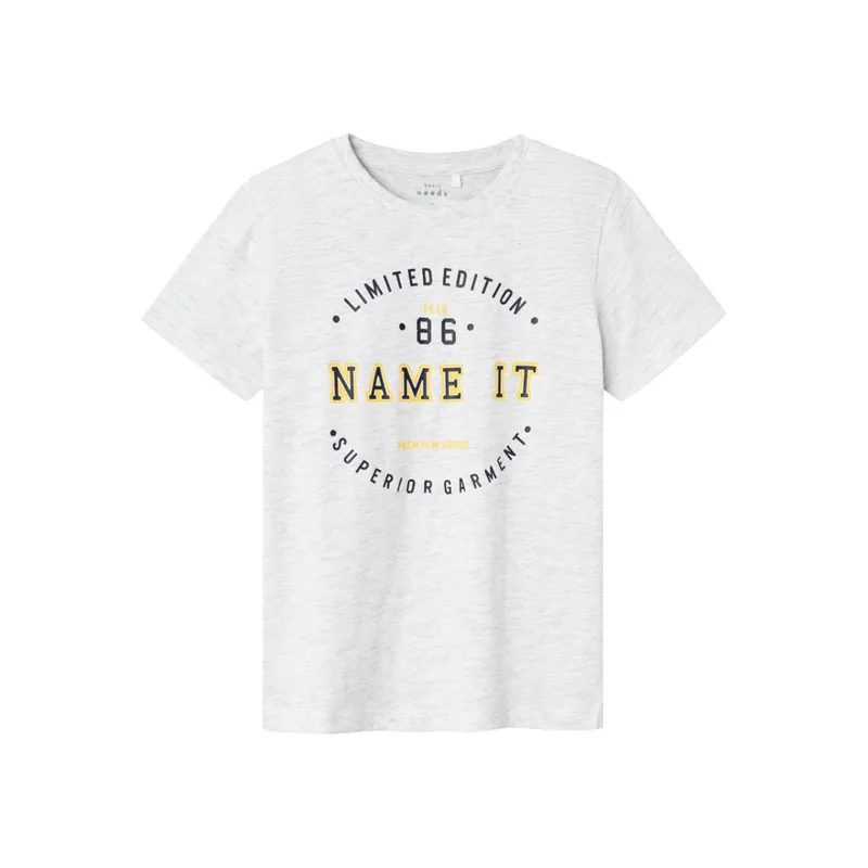 Μπλούζα μακό αγόρι name it-13227774-Light Grey Melange