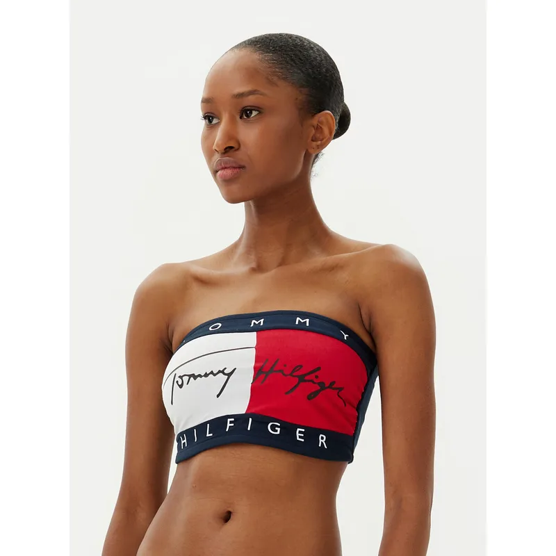 Tommy Hilfiger Σουτιέν χωρίς μπανέλα UW0UW05608 Σκούρο μπλε