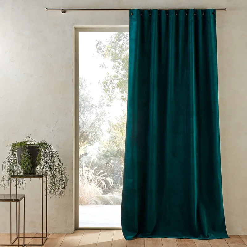 Κουρτίνα από βελούδο με μικρά καψούλια 140x220 cm
