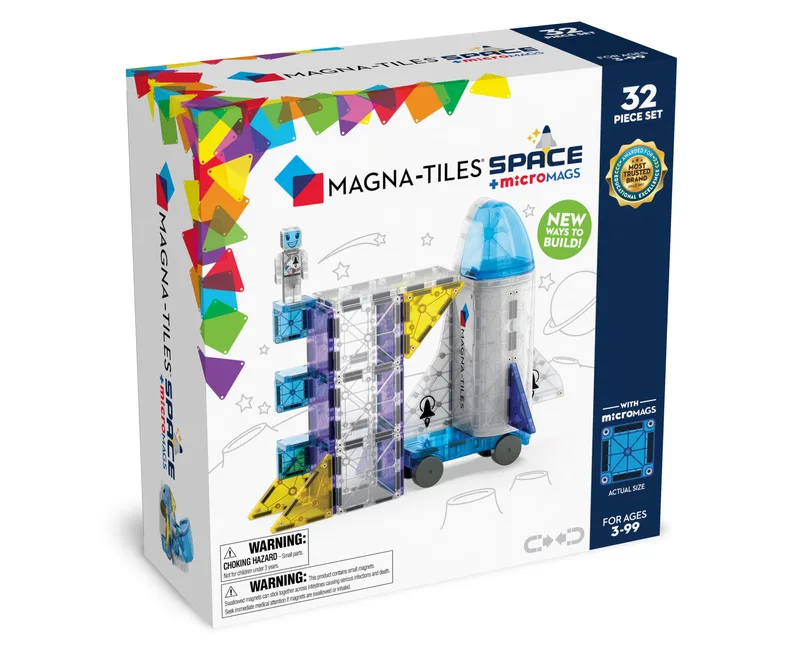 Μαγνητικό Παιχνίδι Κατασκευών Magna-Tiles Space + Micro mags