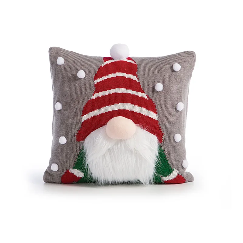 Διακοσμητική Μαξιλαροθήκη 40X40 Nef Nef Gnome Pom Poms Grey (40x40)