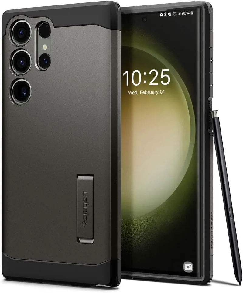 Spigen Tough Armor Θήκη Samsung Galaxy S23 Ultra - Gunmetal (ACS05624)