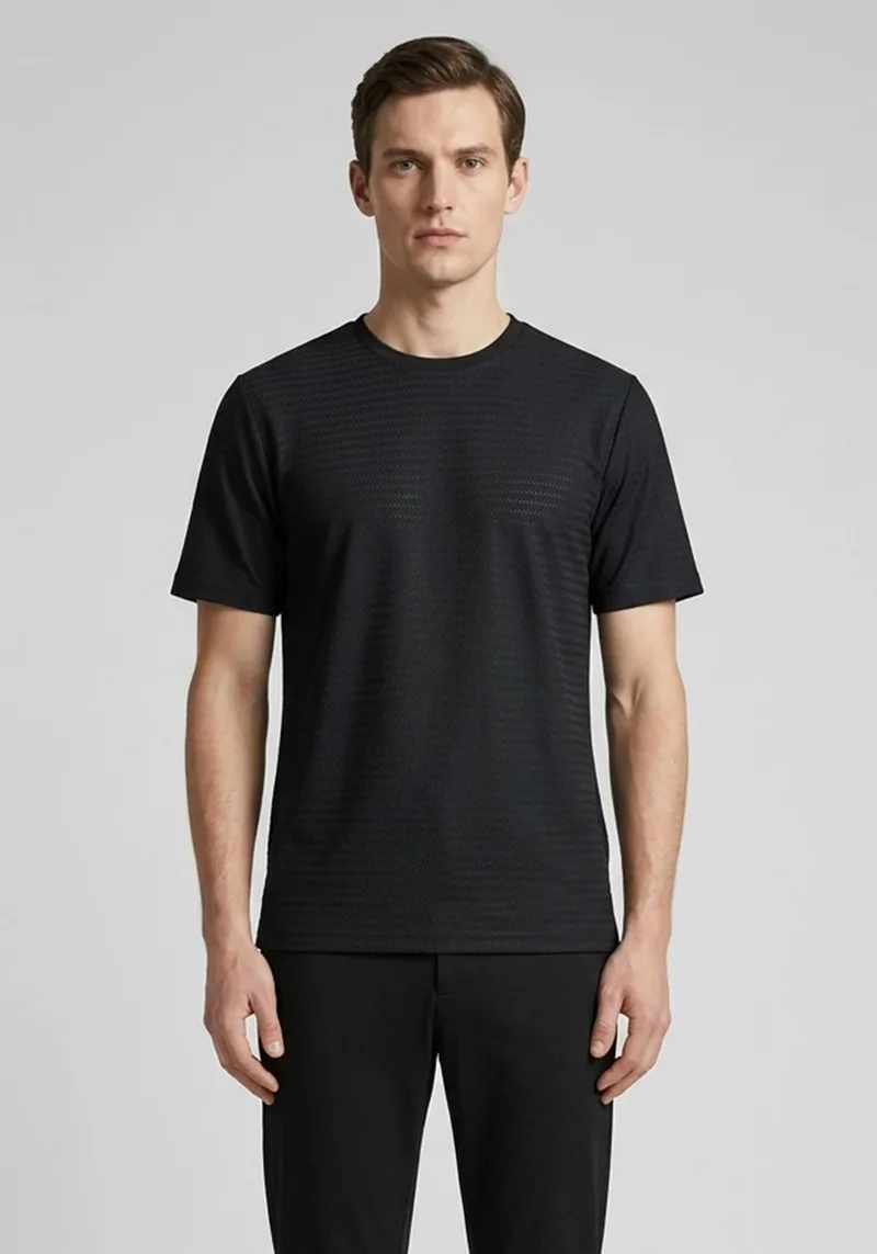 Nino Marini T Shirt Basic - 82152 00045 Black