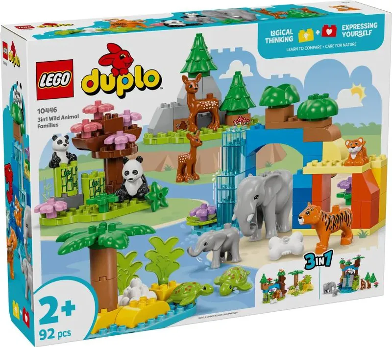 Lego Duplo: Οικογένειες Άγριων Ζώων 3 σε 1 - 3in1 Wild Animal Families (10446)