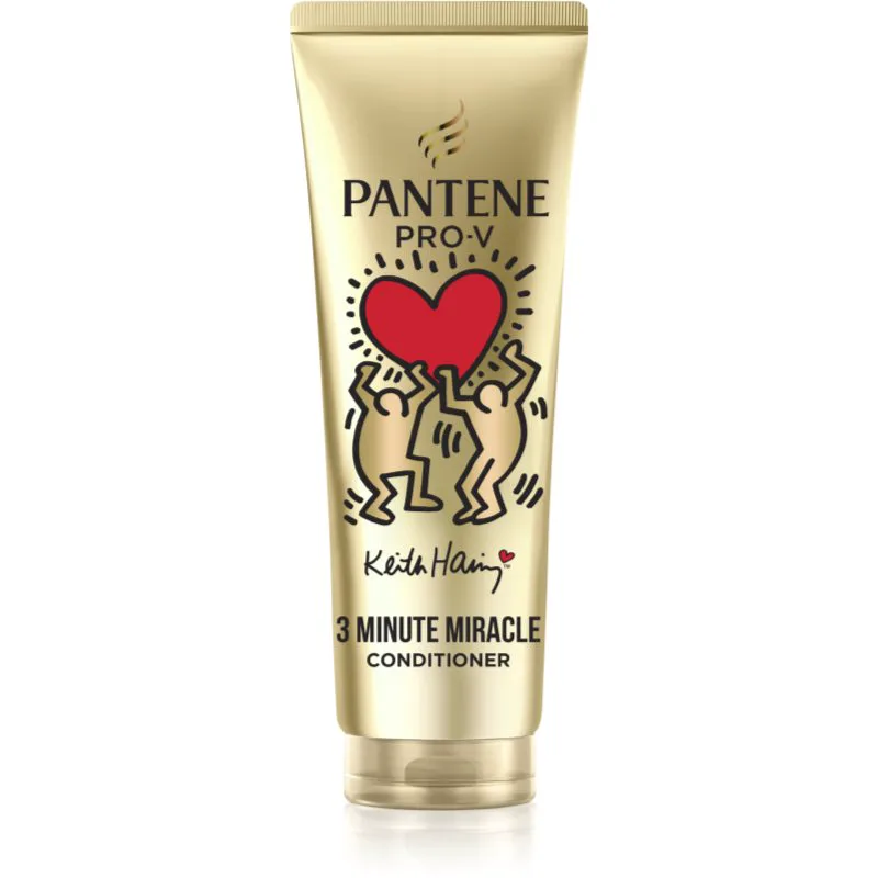 Pantene 3 Minute Miracle Keith Haring εντατικό κοντίσιονερ για κατεστραμμένα μαλλιά 220 ml