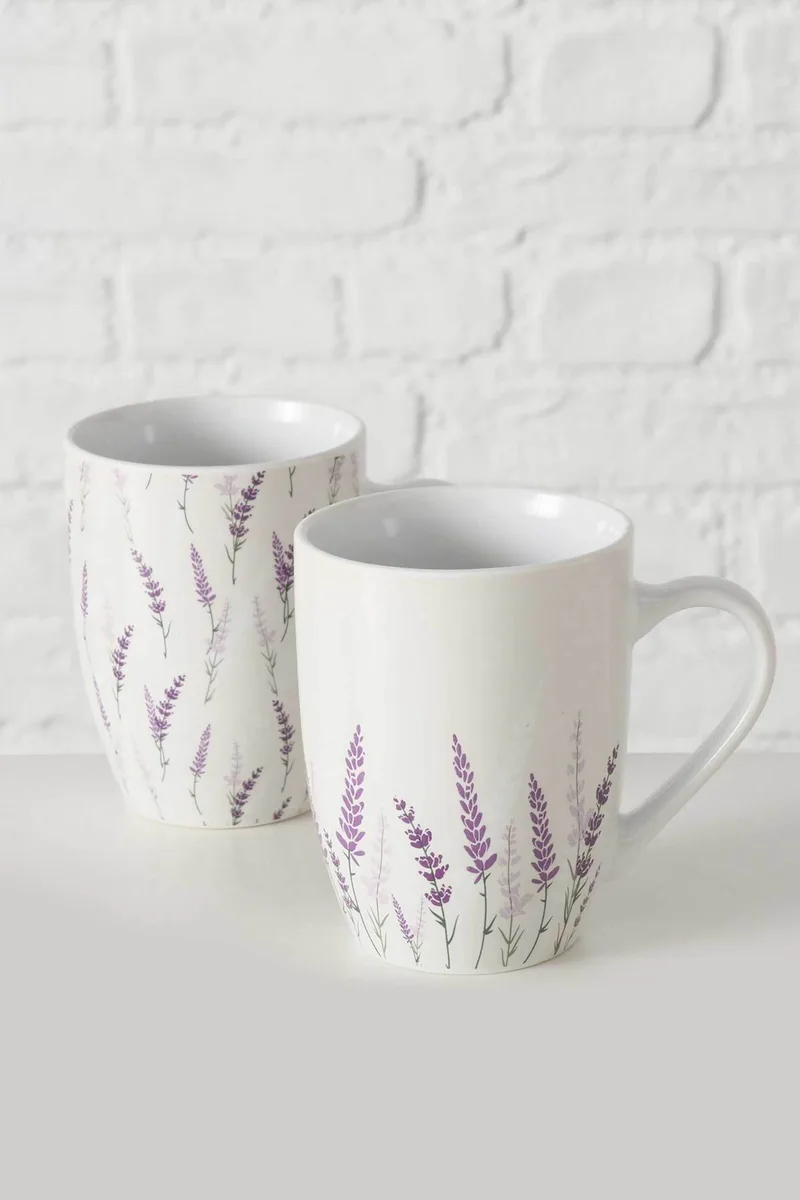 DOMUS HOMUS πορσελάνινη κούπα "Lavander" 330 ml - 20-24-195