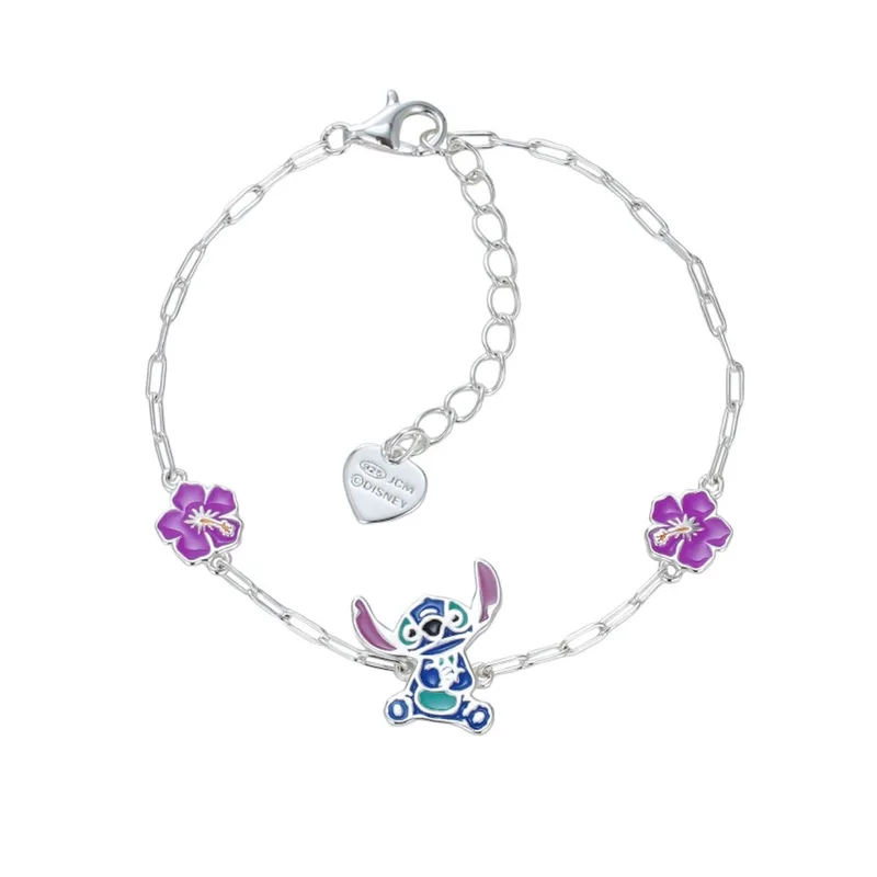 DISNEY Βραχιόλι Παιδικό Stitch Από Ασήμι BS00095SL-65