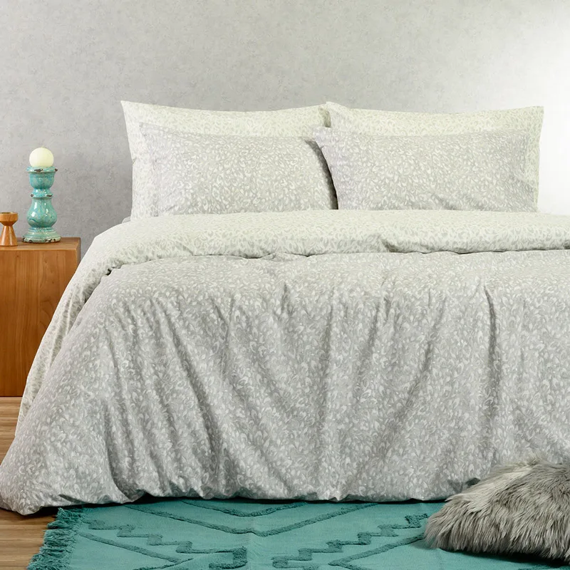 Σεντόνια Μονά Σετ Melinen Casual Leo Aqua - ΜΕ ΛΑΣΤΙΧΟ 100x200+32