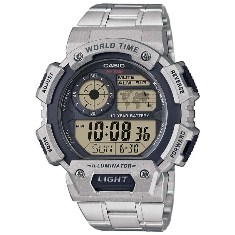 CASIO Collection Stainless Steel Bracelet AE-1400WHD-1AVEF