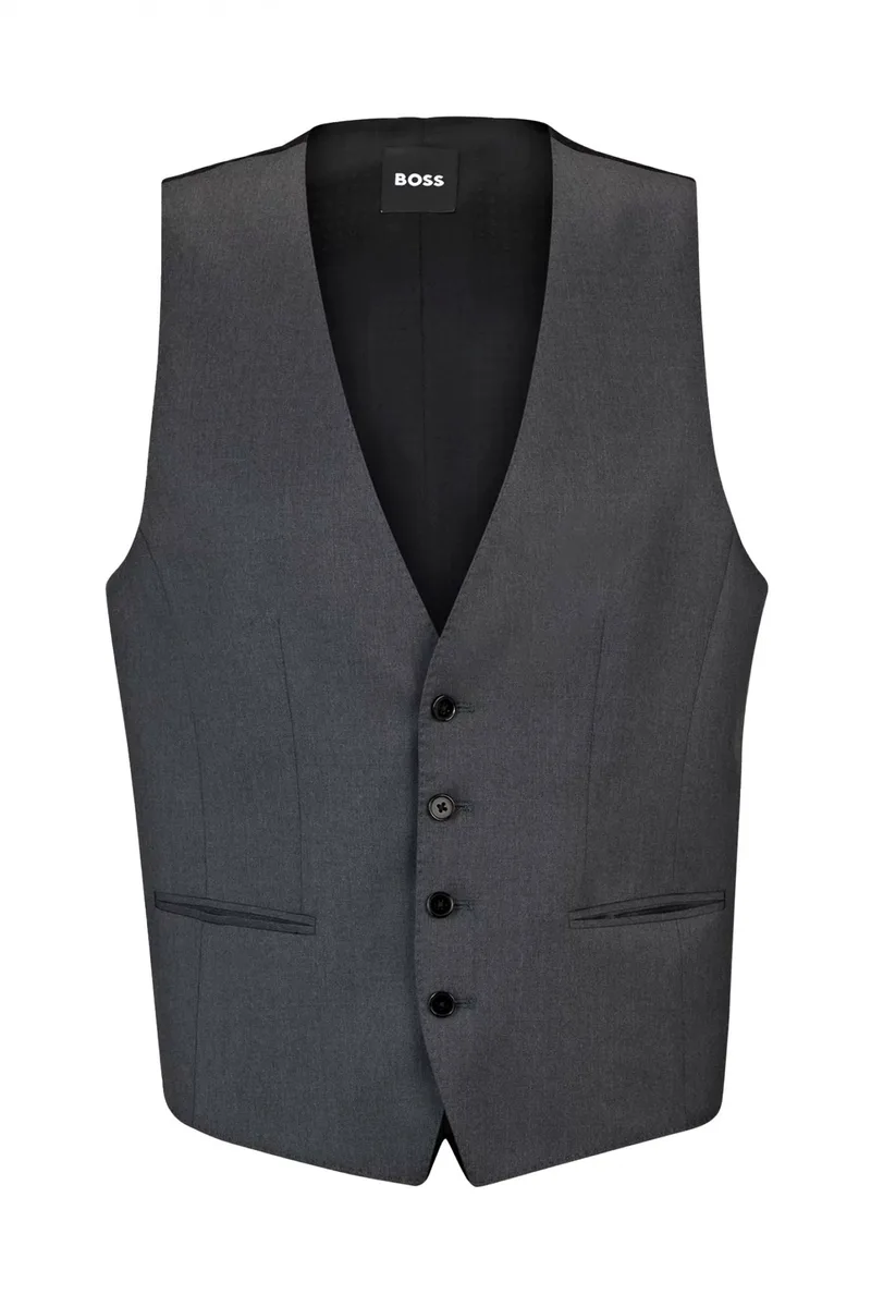 BOSS ΓΙΛΕΚΟ ΚΟΣΤΟΥΜΙΟΥ H-HUGE-VEST-B1 ΓΚΡΙ